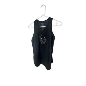 Boxercraft Black Cheerleader Embellished Sleeveless Tank Top Girls Youth Large
